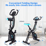 ANCHEER APP Control Falt-Heimtrainer mit 10-stufigem einstellbarem Magnetwiderstand