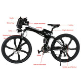 Ancheer 26 Zoll faltbar Electric Power Mountainbike
