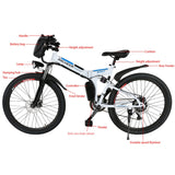Ancheer 26 Zoll 36V faltbar Mountainbike Elektrofahrrad