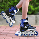 New Unisex PU Wheel PP Material Indoor Outdoor Roller Children Tracer Adjustable Inline Skate