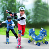 New Unisex PP and PVC Wheel Indoor Outdoor Roller Children Tracer Adjustable Double Row Skate