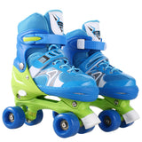 New Unisex PP and PVC Wheel Indoor Outdoor Roller Children Tracer Adjustable Double Row Skate