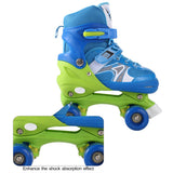 New Unisex PP and PVC Wheel Indoor Outdoor Roller Children Tracer Adjustable Double Row Skate