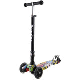 R3 Graffiti Pattern Kids Kick Scooter