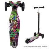 R3 Graffiti Pattern Kids Kick Scooter