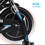 ANCHEER Indoor Cycling Bike mit Herzfrequenzmesser, APP Control