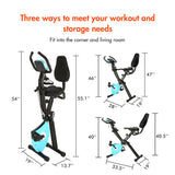 Ancheer 2 in1 Falt-Heimtrainer mit 10-stufig einstellbarem Magnetwiderstand und Waffentrainingsbändern