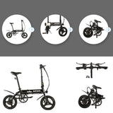 VIVI 14 Inch Wheel 350W Folding Electric City Bike with Removable 36V 7.8Ah Battery